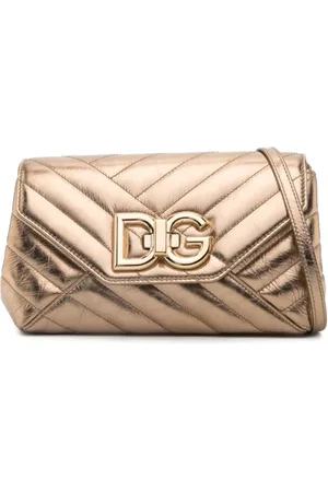 Dolce & Gabbana Gesteppte Schultertasche mit Logo-Schild
