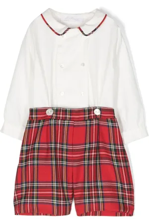 Mariella Ferrari Shorts-Set mit Schottenkaro