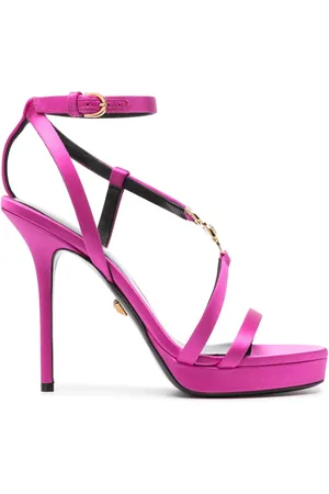 VERSACE Medusa Sandalen aus Satin 110mm