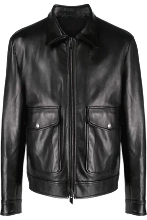 SALVATORE SANTORO Lederjacke mit Reißverschluss