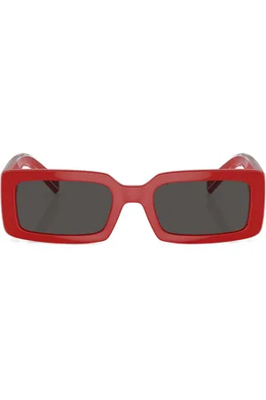 Dolce & Gabbana Eckige Sonnenbrille mit Logo-Print