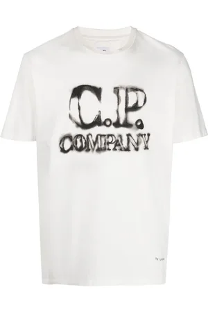 C.P. Company Ausgeblichenes T-Shirt mit Logo