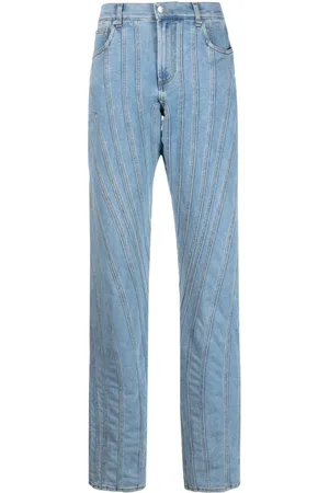 MUGLER Snow Spiral Jeans