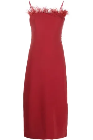 Patrizia Pepe Kleid mit Federbesatz