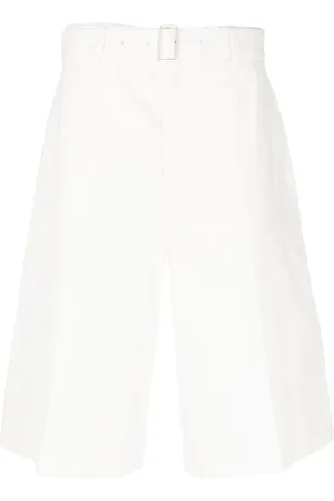 Jil Sander Ausgestellte Bermudas aus Leinen
