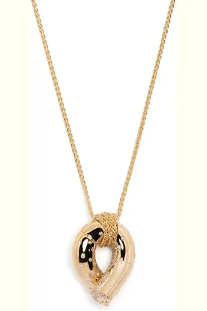 Tabayer 18kt Oera Gelbgoldhalskette mit einem Diamanten