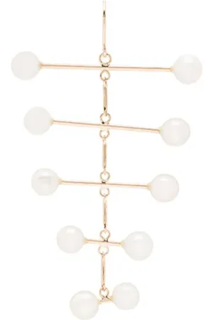 Mateo 14kt Blizzard Mobile Goldohrringe mit Perlen