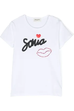 Sonia Rykiel Enfant T-Shirt mit verziertem Logo-Print