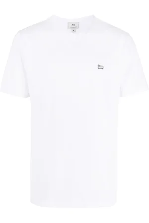 Woolrich T-Shirt mit Logo-Applikation