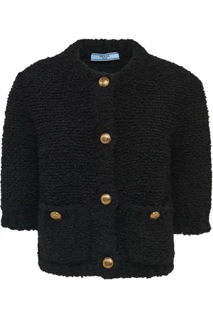 Prada Cropped-Cardigan aus Boucle