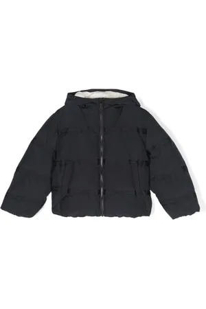 Emporio Armani Gefütterte Jacke mit Logo-Print