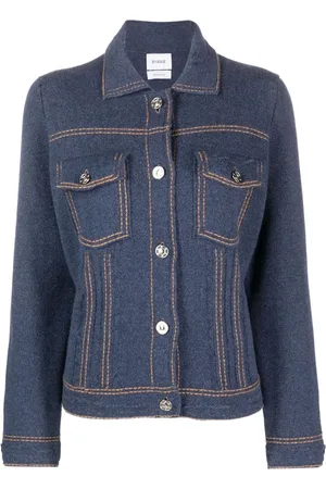 Barrie Cardigan mit Kontrastnähten