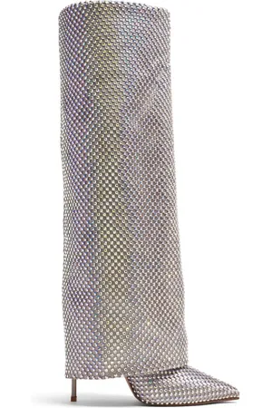 LE SILLA Gilda Stiefel mit Kristallen 120mm