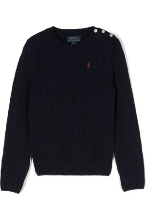 Ralph Lauren Polo Pony Pullover mit Zopfmuster