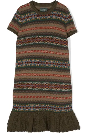 Ralph Lauren Kleid mit Fair-Isle-Strickmuster