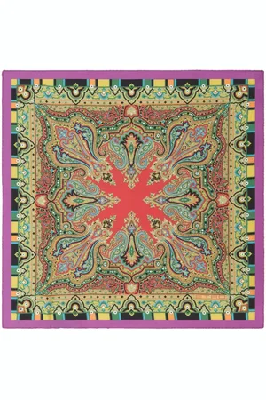 Etro Einstecktuch aus Seide mit Print