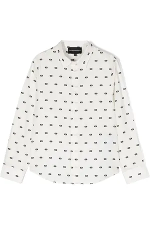 Emporio Armani Hemd mit Logo-Print