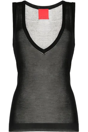 Cashmere In Love Semi-transparentes Tanktop aus Seide