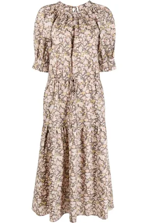 Ralph Lauren Popeline-Kleid mit Blumen-Print