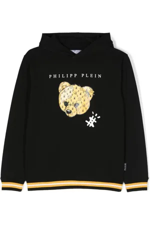 Philipp Plein Gestreiftes T-Shirt mit Logo-Print
