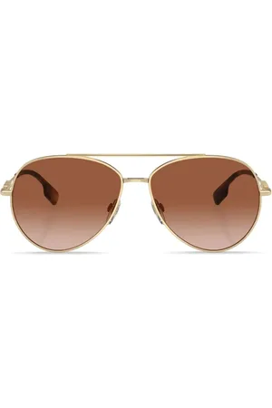 Burberry Pilotenbrille mit Logo-Schild