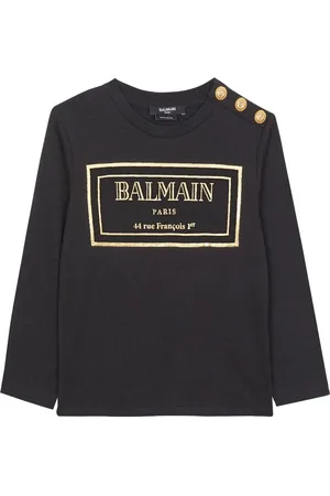 Balmain Langarmshirt mit Logo-Print