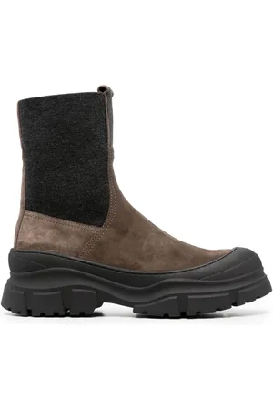Brunello Cucinelli Verzierte Stiefeletten