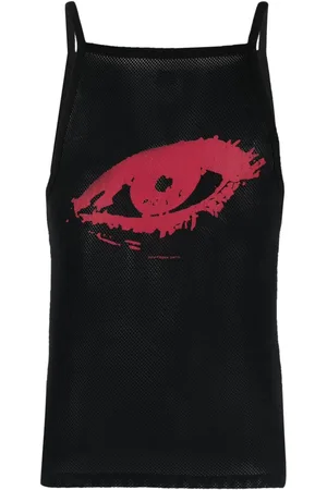 Courrèges Trägershirt mit Logo-Print