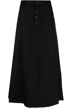 YOHJI YAMAMOTO Midirock mit hohem Bund