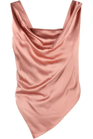 Nanushka Petra Top mit drapierten Satins