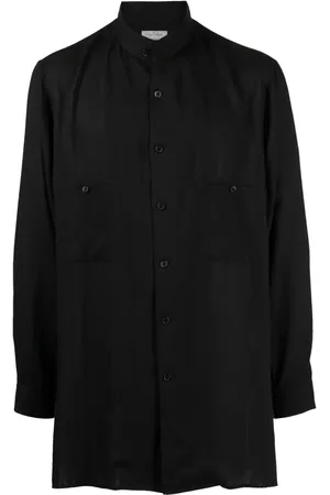 YOHJI YAMAMOTO Langes Hemd mit Stehkragen