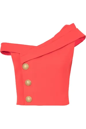 Balmain Asymmetrisches One-Shoulder-Top