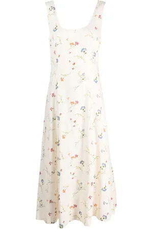 Ralph Lauren Leinenkleid mit Blumen-Print