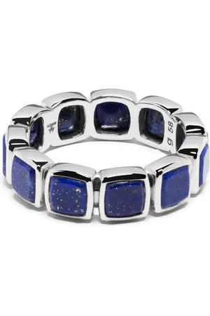 TOM WOOD Ring aus Sterlingsilber mit Lapislazuli