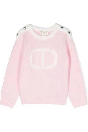 Twin-Set Pullover mit Intarsien-Logo
