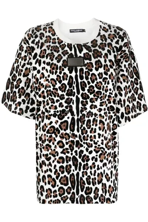 Dolce & Gabbana T-Shirt mit Leoparden-Print