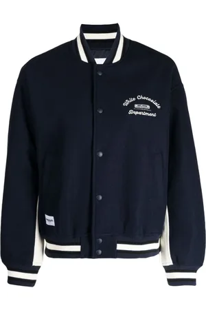 Chocoolate Collegejacke mit Logo-Stickerei