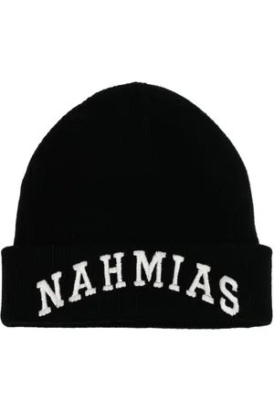 Nahmias Beanie mit Logo-Stickerei