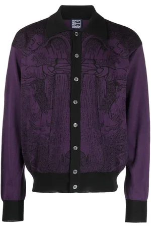 Rassvet Cardigan mit Intarsienmuster