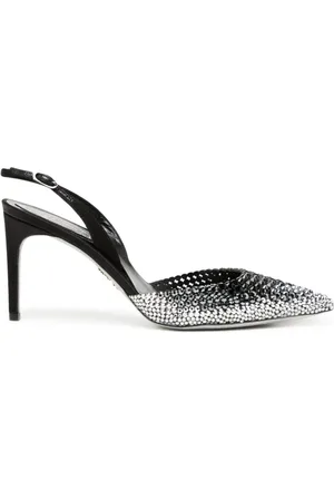RENE CAOVILLA Pumps mit Kristallen 70mm