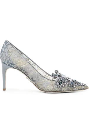 RENE CAOVILLA Pumps mit Kristallen 70mm