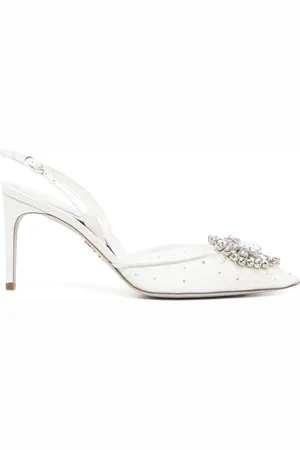 RENE CAOVILLA Slingback-Pumps mit Kristallen 70mm