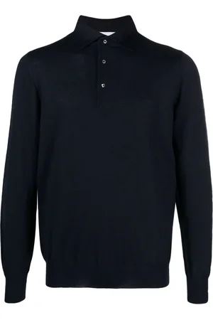 LARDINI Fein gestricktes Poloshirt