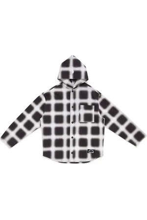 MARCELO BURLON Hoodie mit Blurred Check-Print