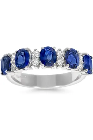 Leo Pizzo 18kt Eternity Weißgoldring mit Schmucksteinen