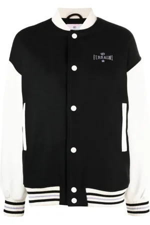 Chiara Ferragni Collegejacke mit Logo-Stickerei