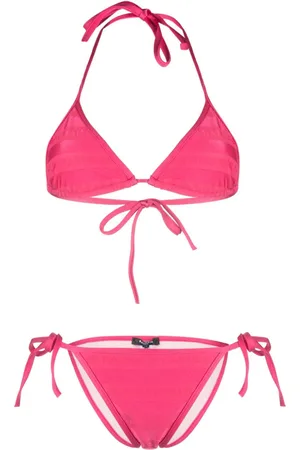 Balmain Triangel-Bikinioberteil mit Logo
