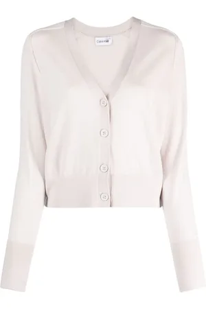 Calvin Klein Cardigan mit V-Ausschnitt