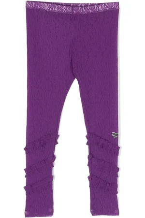 MONNALISA Gerüschte Leggings mit Spitze