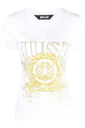 Roberto Cavalli T-Shirt mit Tiger